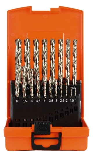 Spiralbohrerkassette 19-tlg. HSS-G DIN 338
