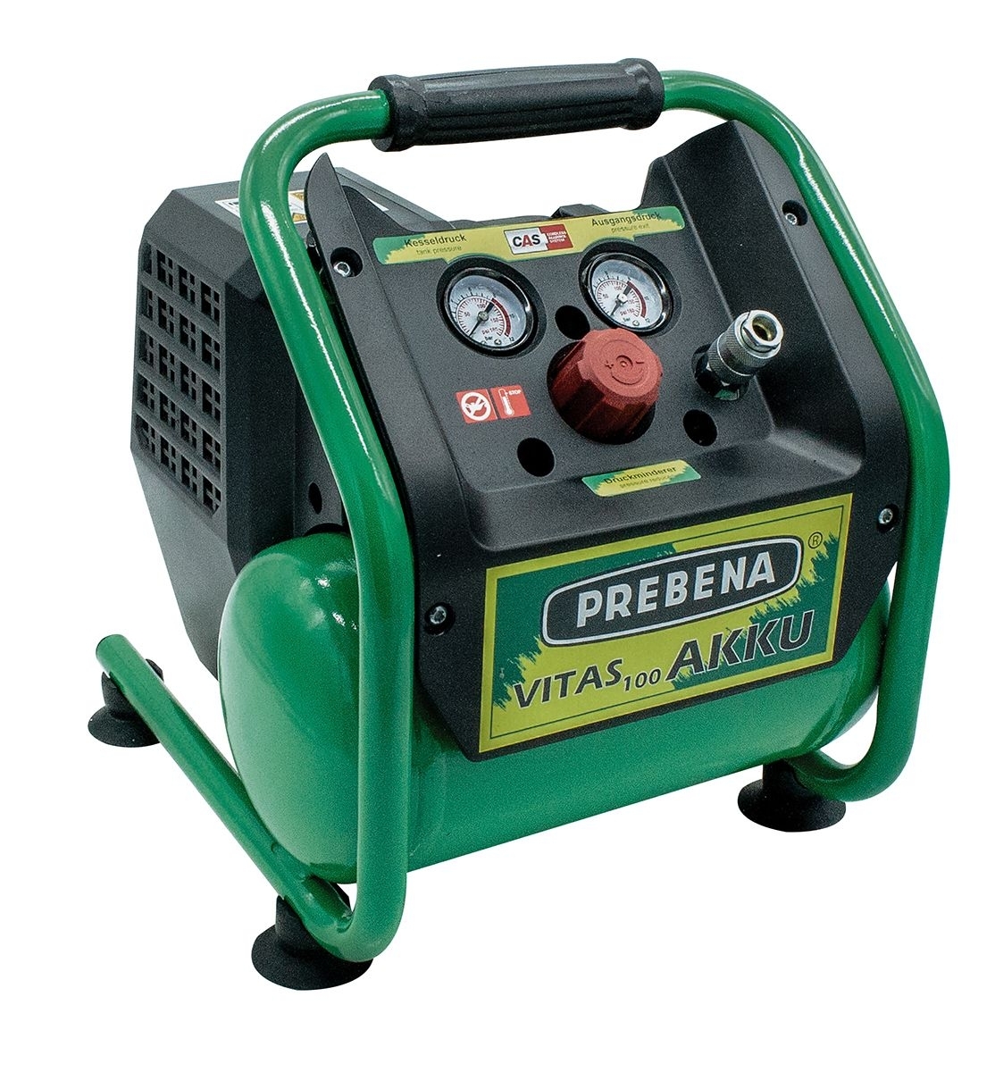 Akku-Kompressor VITAS 100 + 18V 5,5AH + Ladegerät