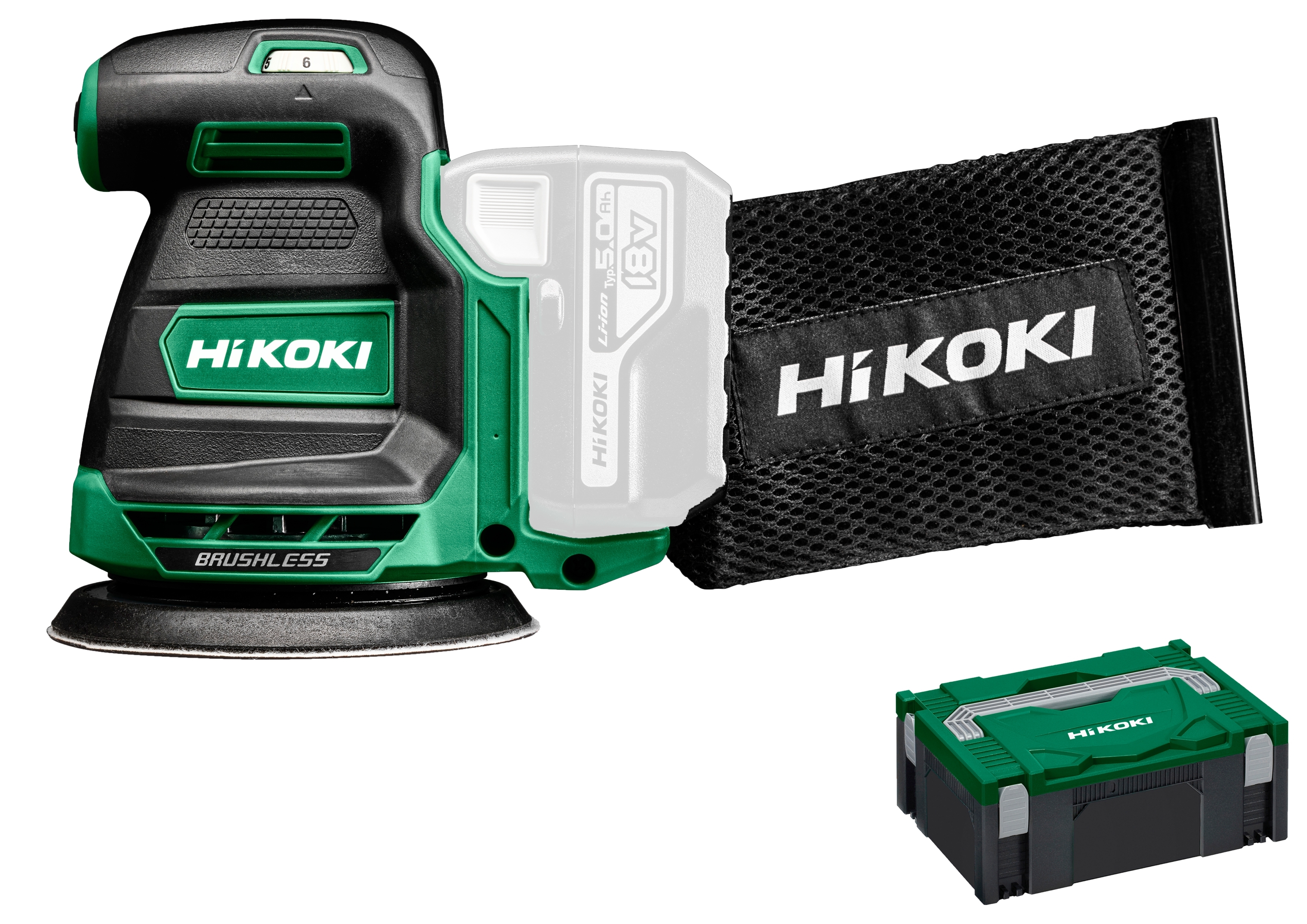 Akku-Excenterschleifer HiKOKI SV1813 BASIC HSC II