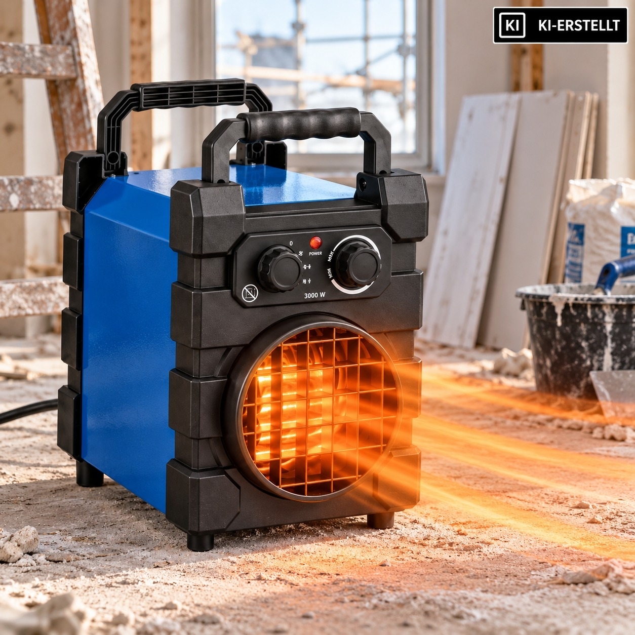 Elektroheizer PowerHeat 3000W, IP24, blau