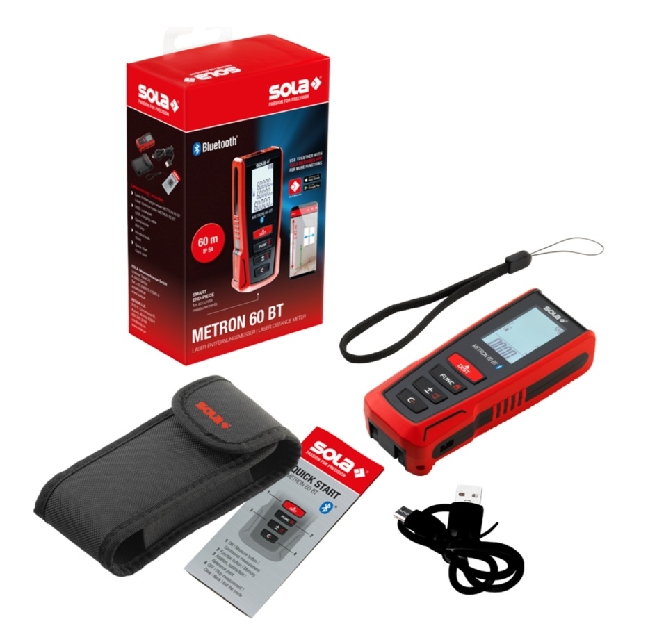 Laser-Entfernungsmesser 60m SOLA METRON 60 BTI