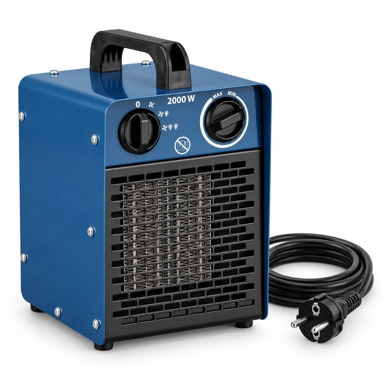 Elektroheizer PowerHeat 2000W m. Ventilator, IP20