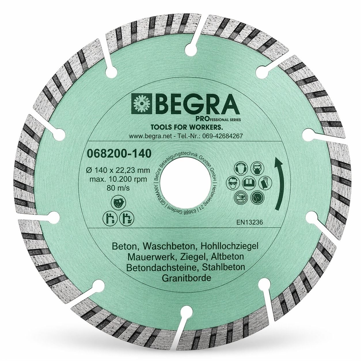 Diamant-Trennscheibe "Green Fire"  Ø 140mm / 22,22