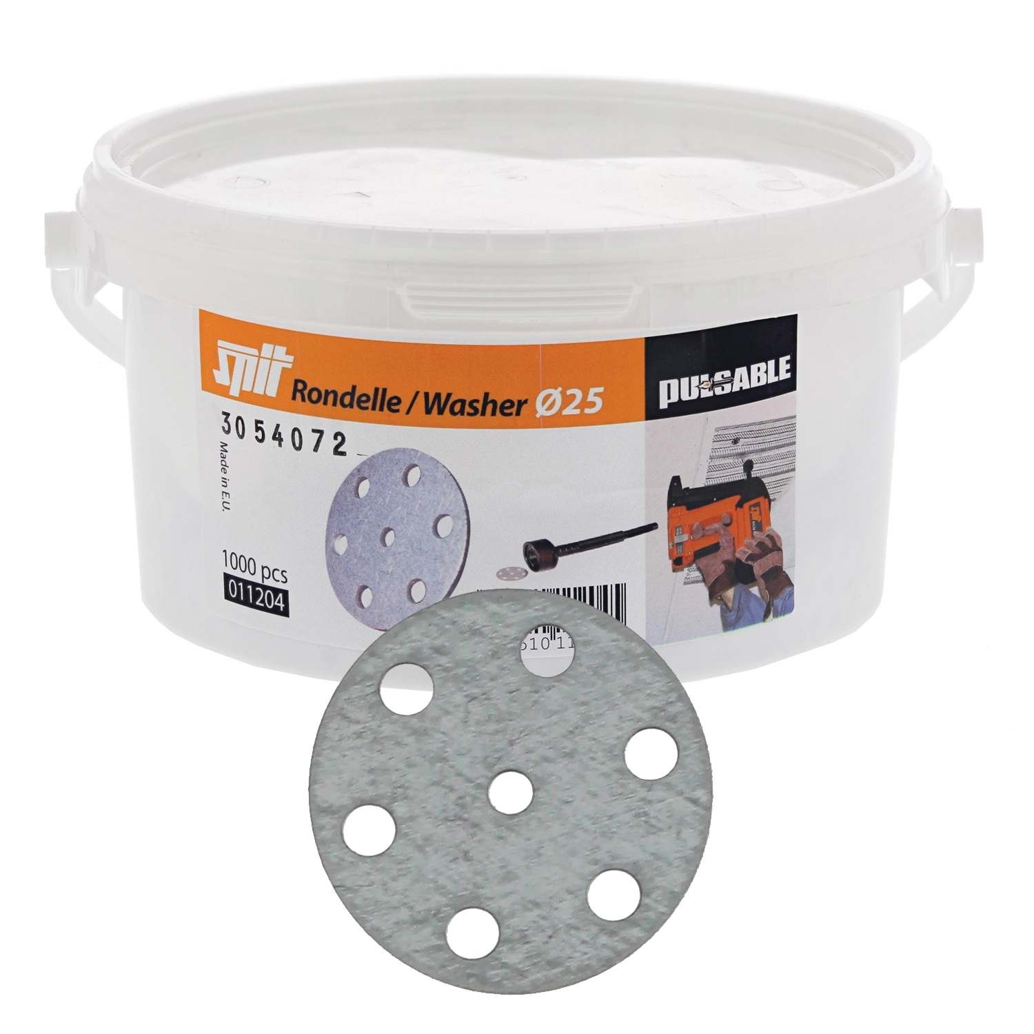 Stahlrondelle für PULSA 25mm / VE=1000