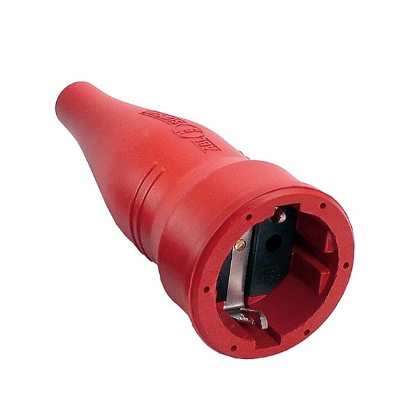 Gummikupplung IP20, rot gepr. n. VDE 0620-1