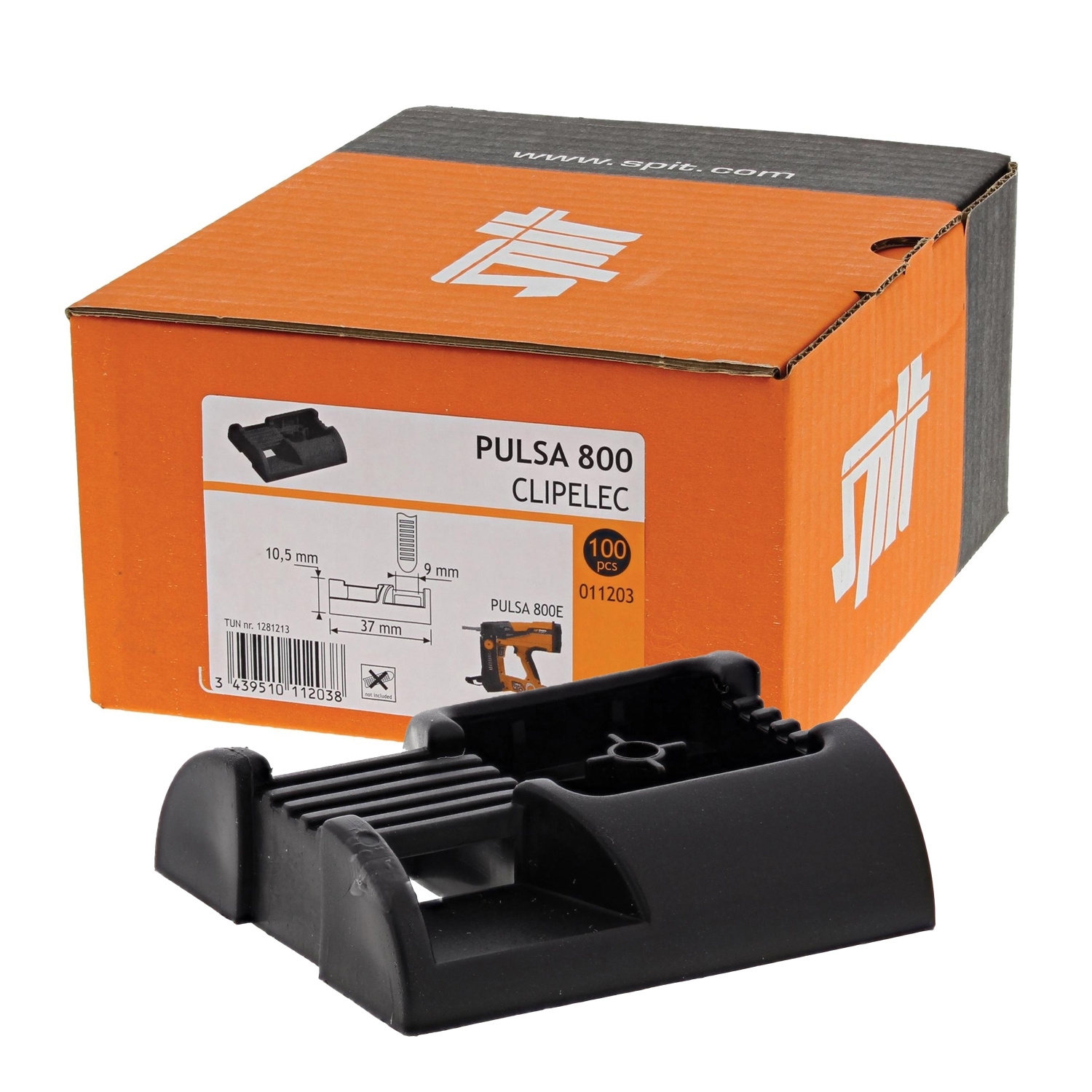 PULSA-Kabelbinderhalter CLIPELEC schwarz / VE100