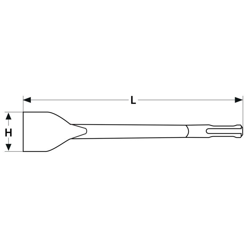Spatmeissel SDS-plus 50 x 400mm
