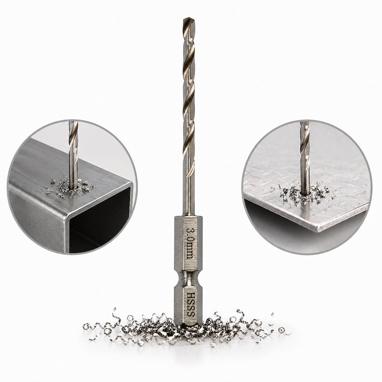 Metallbohrer HSS-G DIN338 1/4" 6KT 3,0 - 10mm