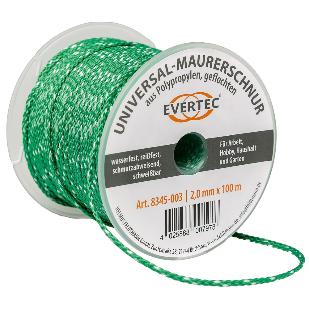 Universal-Maurerschnur 2,0mm, grün 100m Rolle