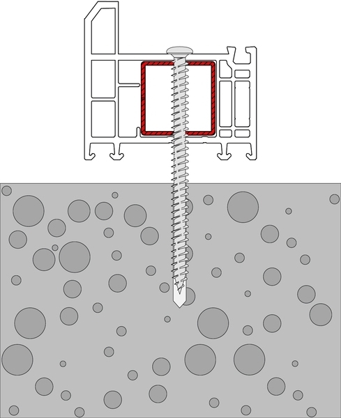 Fensterrahmenschr. PAN HEAD 7,5 x 62 - 212mm TX30