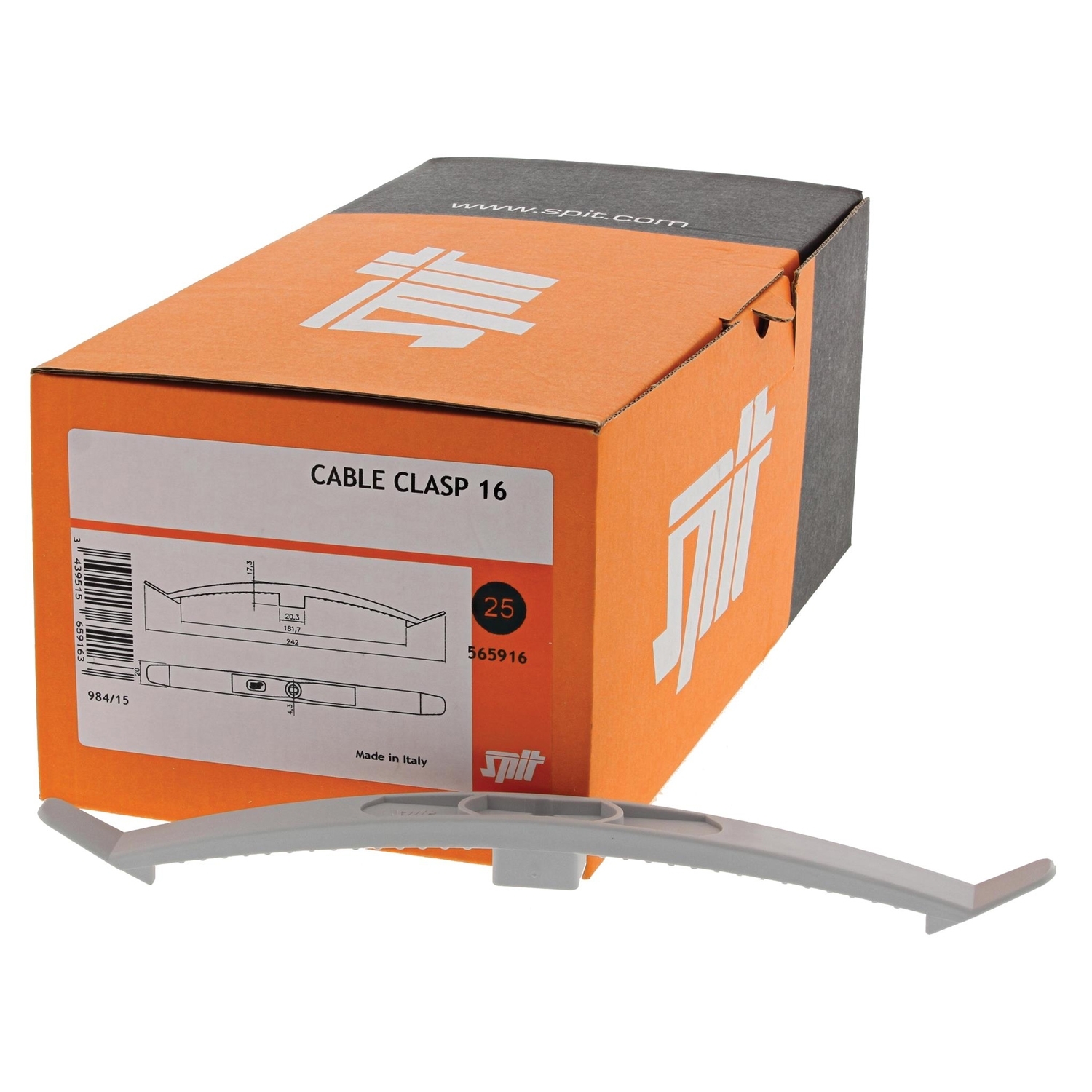 Doppelkabelbügel, halogenfrei VE25